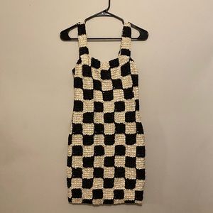 Nanushka Najya Checkered Mini Dress